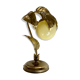 lamp leaves in gold metal and opaline years 70-80