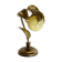 lamp leaves in gold metal and opaline years 70-80