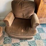 Fauteuils crapauds en velours