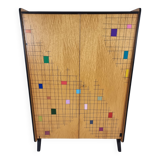 Vintage Wood Wardrobe, 1960s