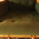 Mid-century wingback chair in bamboo and olive green, 1960s