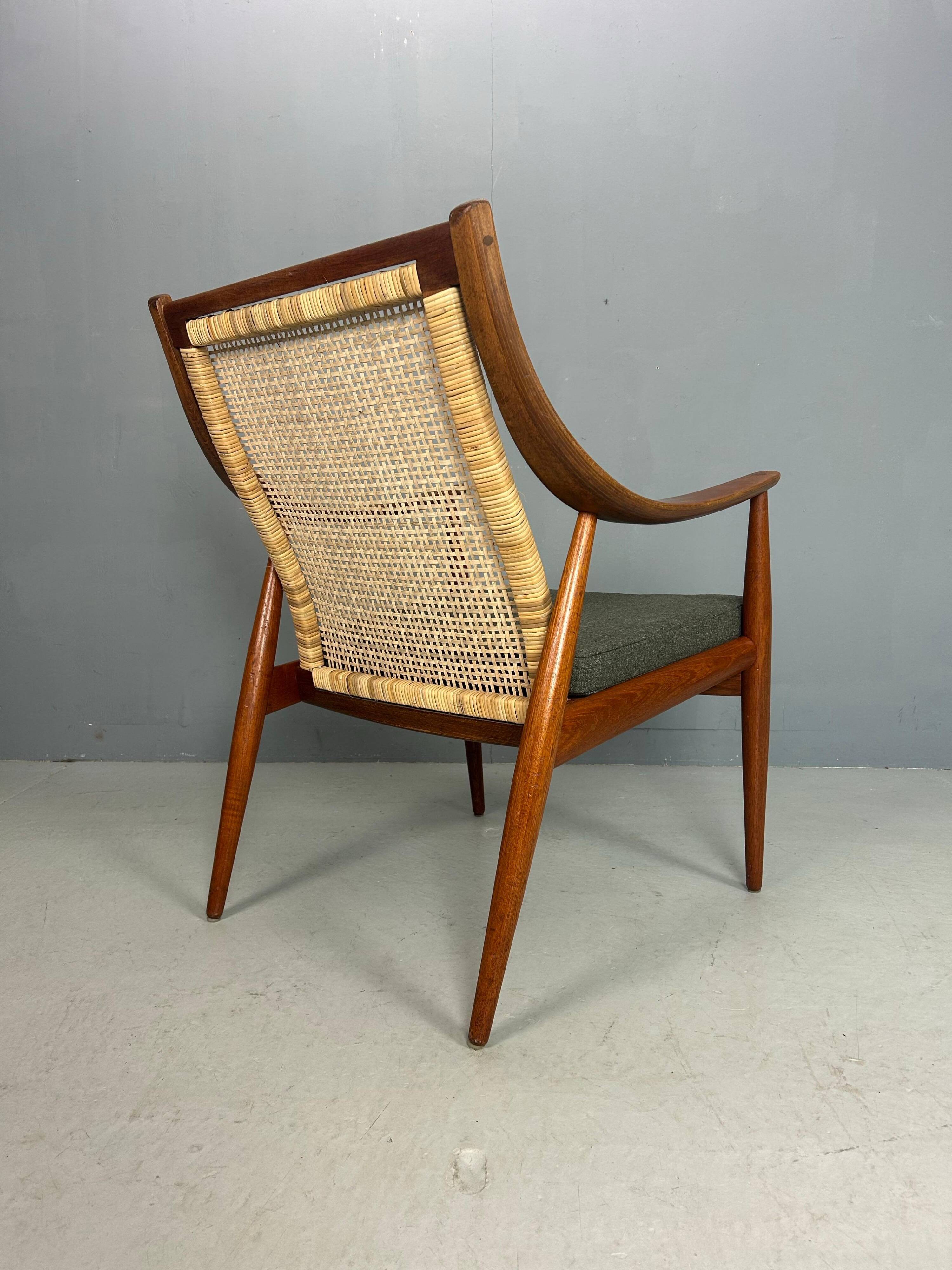 Peter Hvidt& Orla Mølgaard-Nielsen FD146 Cane Back Easy Chair, Denmark
