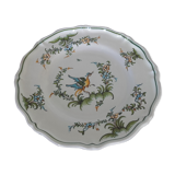 Decorative plate by Lallier Faïencerie de Moustiers