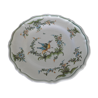 Decorative plate by Lallier Faïencerie de Moustiers