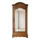 Antique solid wood wardrobe with mirror