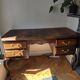 Antique Louis XV style desk in solid wood.