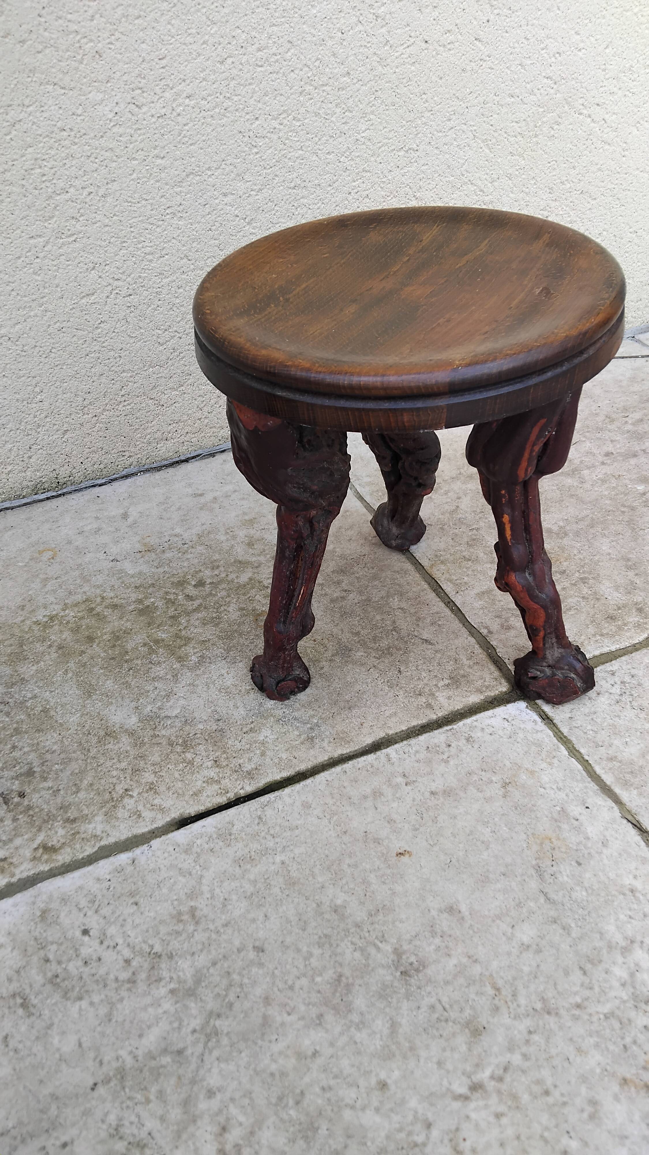 Small vintage vine foot stool