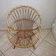 Adult rattan shell armchair from the years 60-70
