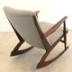 Danish design classic Cube boomerang rocking chair by Søren Georg Jensen