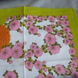 Nappe Bassetti et ses 12 serviettes de table années 70