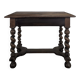 Table bureau Louis XIII en noyer massif