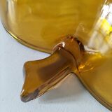 Vintage pressed glass apple salad bowl