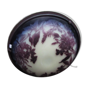 plafonnier en verre multicouche dégagée à l'acide Emile Gallé