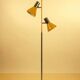 1960s yellow chrome floor lamp