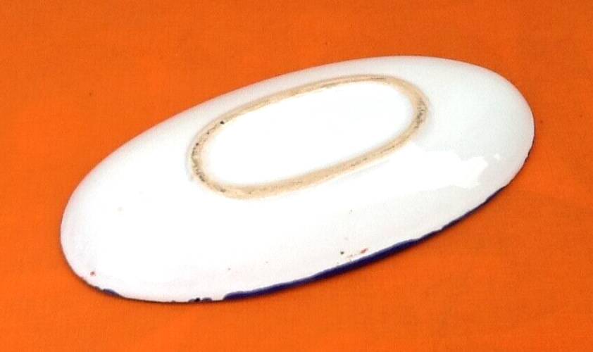 Ceramic bowl oval shape Fish decor
