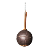 Large Vintage Leather Medicine Ball