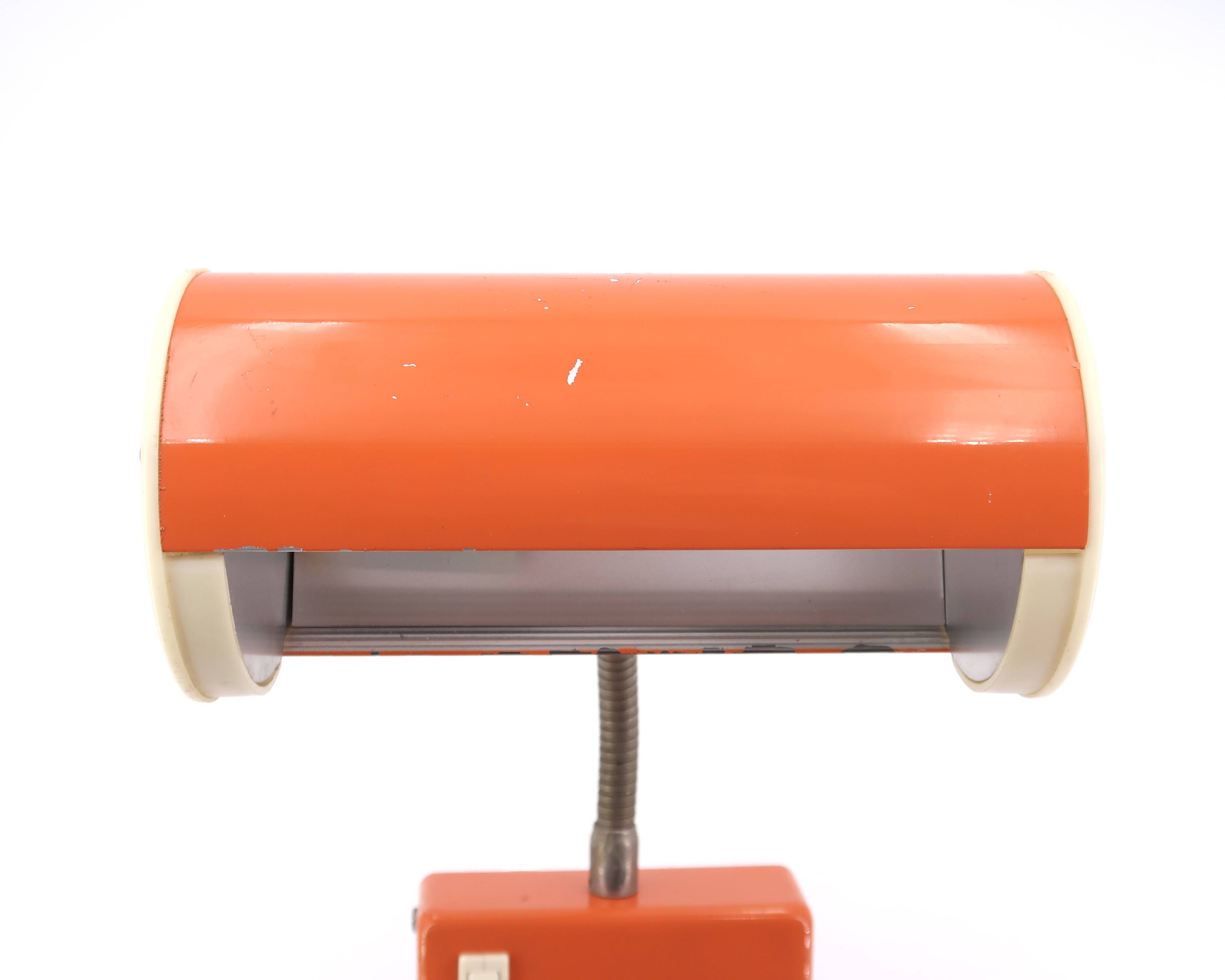 Swedish orange wall light Ateljé Lyktan Ahus, 70s