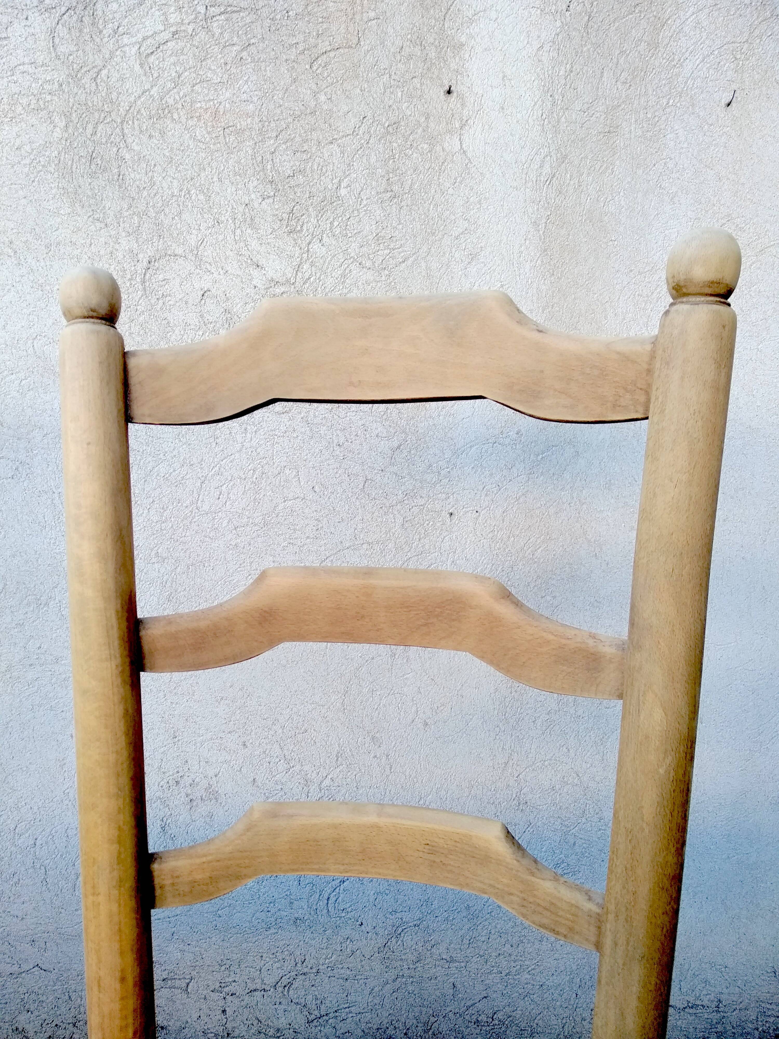 2 vintage straw chairs