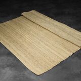 Flat-woven jute Indian rug, 1970s