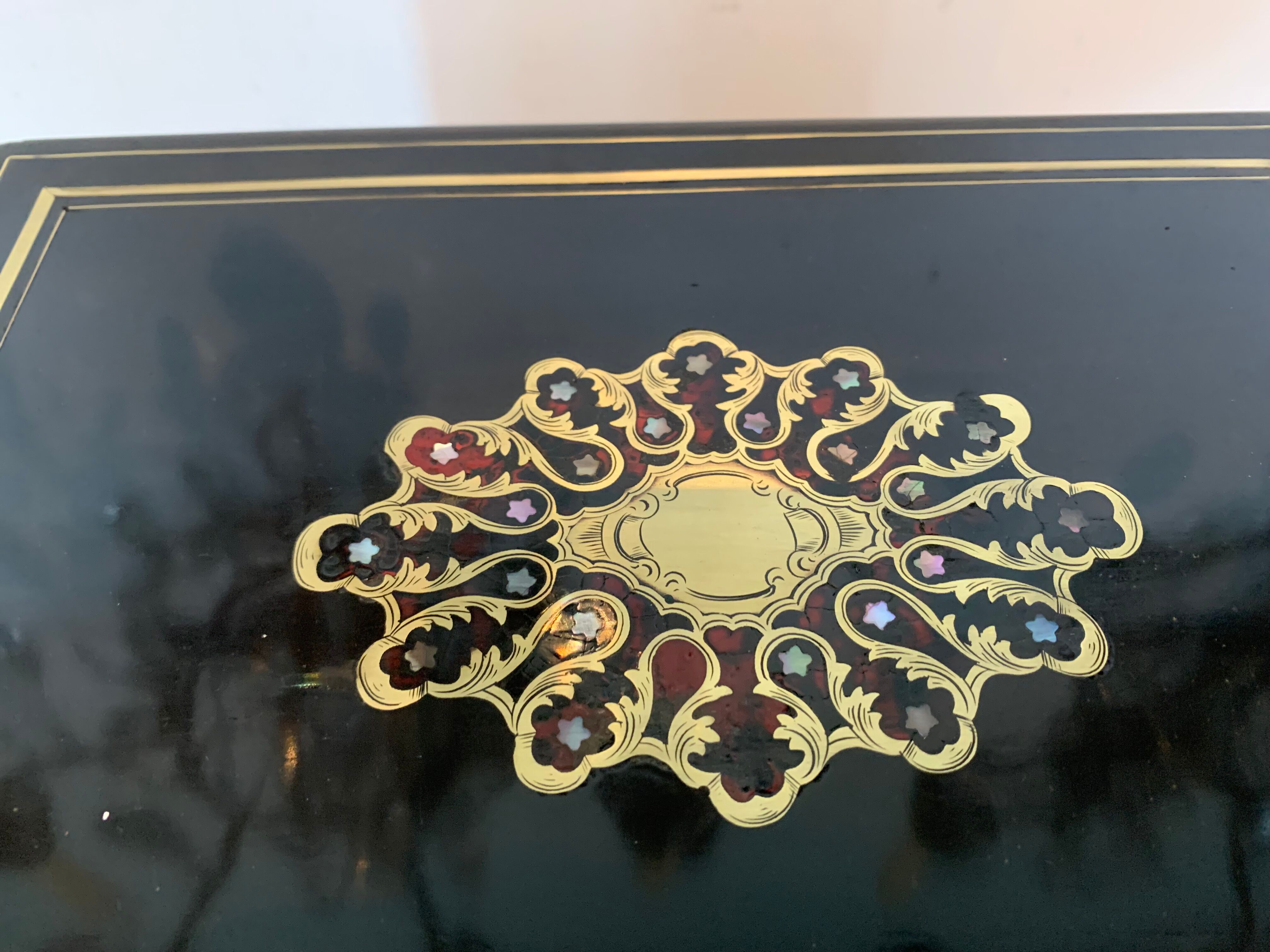 Napoléon III box marquetry xix century