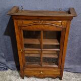 Provençal walnut display case