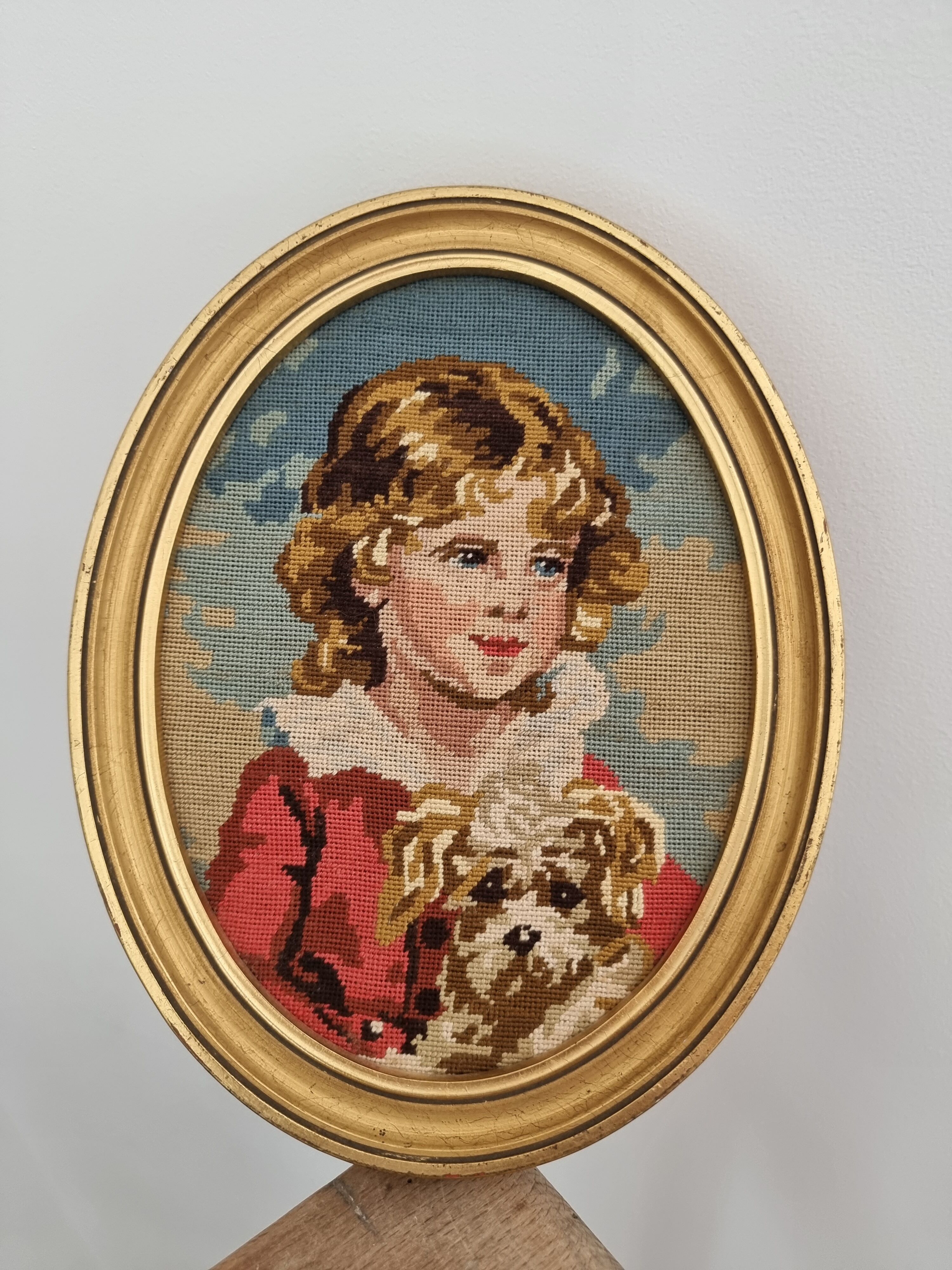 Canvas and gilded frame