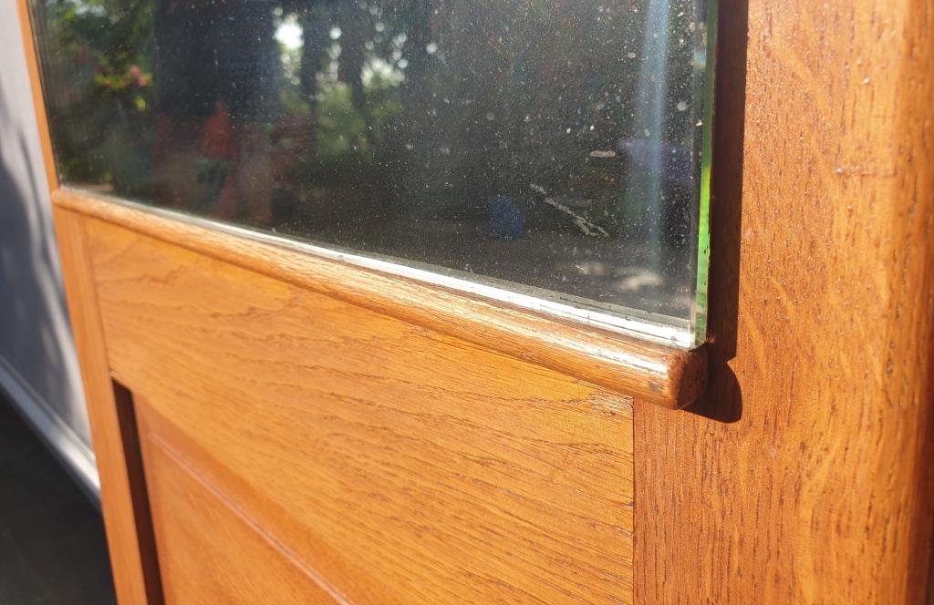 Art Deco door mirror with 5 staples