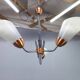 Mid-Century Pendant Light, Copper and Chrome, Czechoslovakia, 1970s