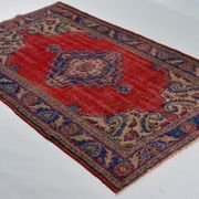 Anatolian handmade vintage rug 230 cm x 150 cm