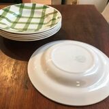 Series of 6 hollow plates