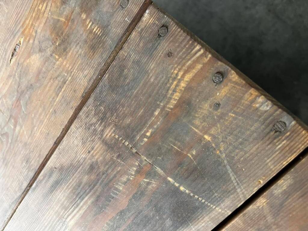 Vintage wooden chest / side table / coffee table