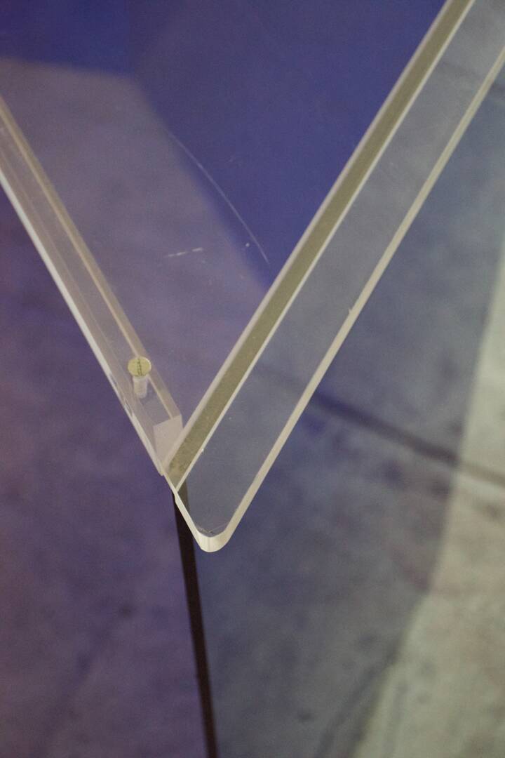 Two vintage Klein blue consoles 1988