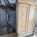 Armoire lingère bois brut