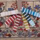 Hand knotted rug, vintage Turkish rug 45x190 cm