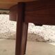 Scandinavian round table in rosewood veneer