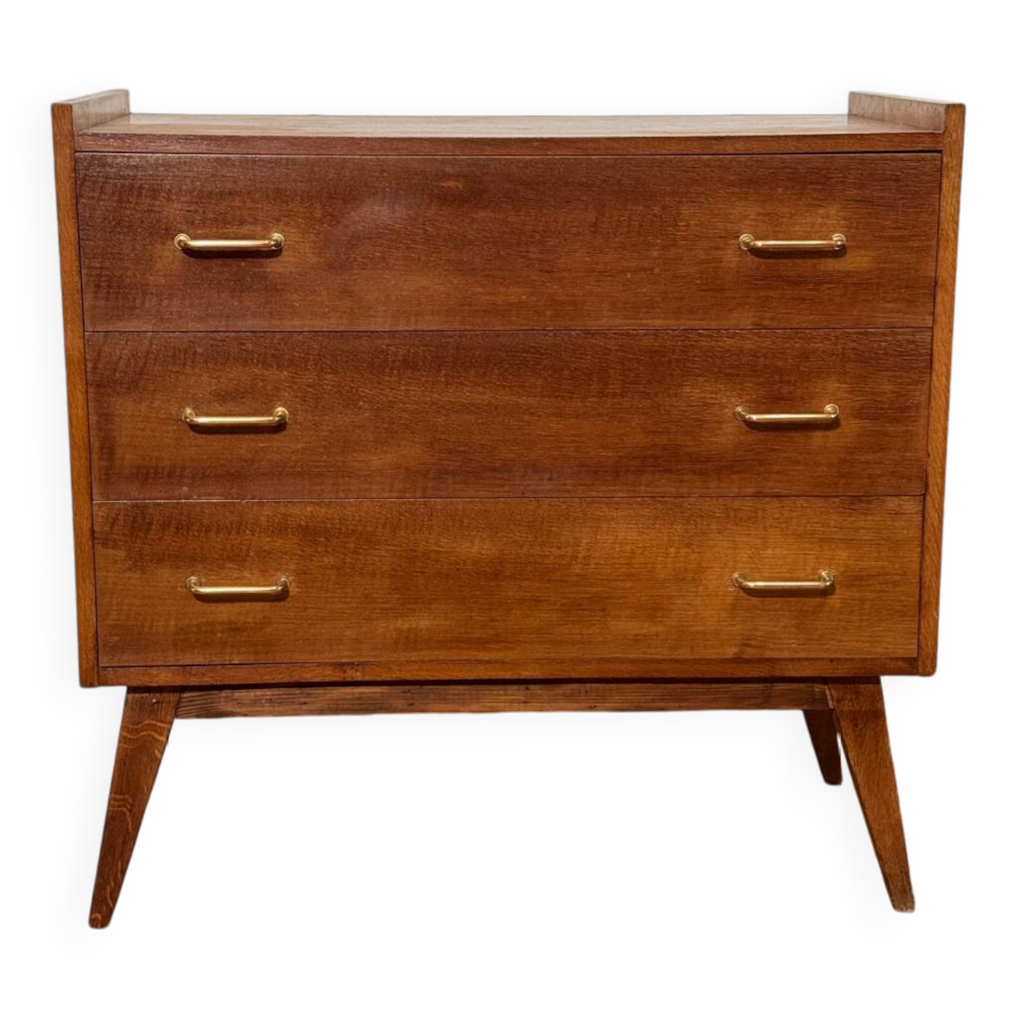 Vintage chest of drawers with compass feet