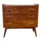 Vintage chest of drawers with compass feet