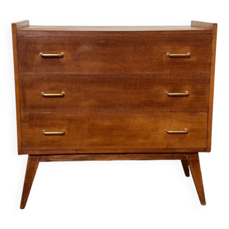 Vintage chest of drawers with compass feet