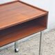 Meuble Hi-fi, desserte, d'appoint sur roulettes, teck vintage 1960