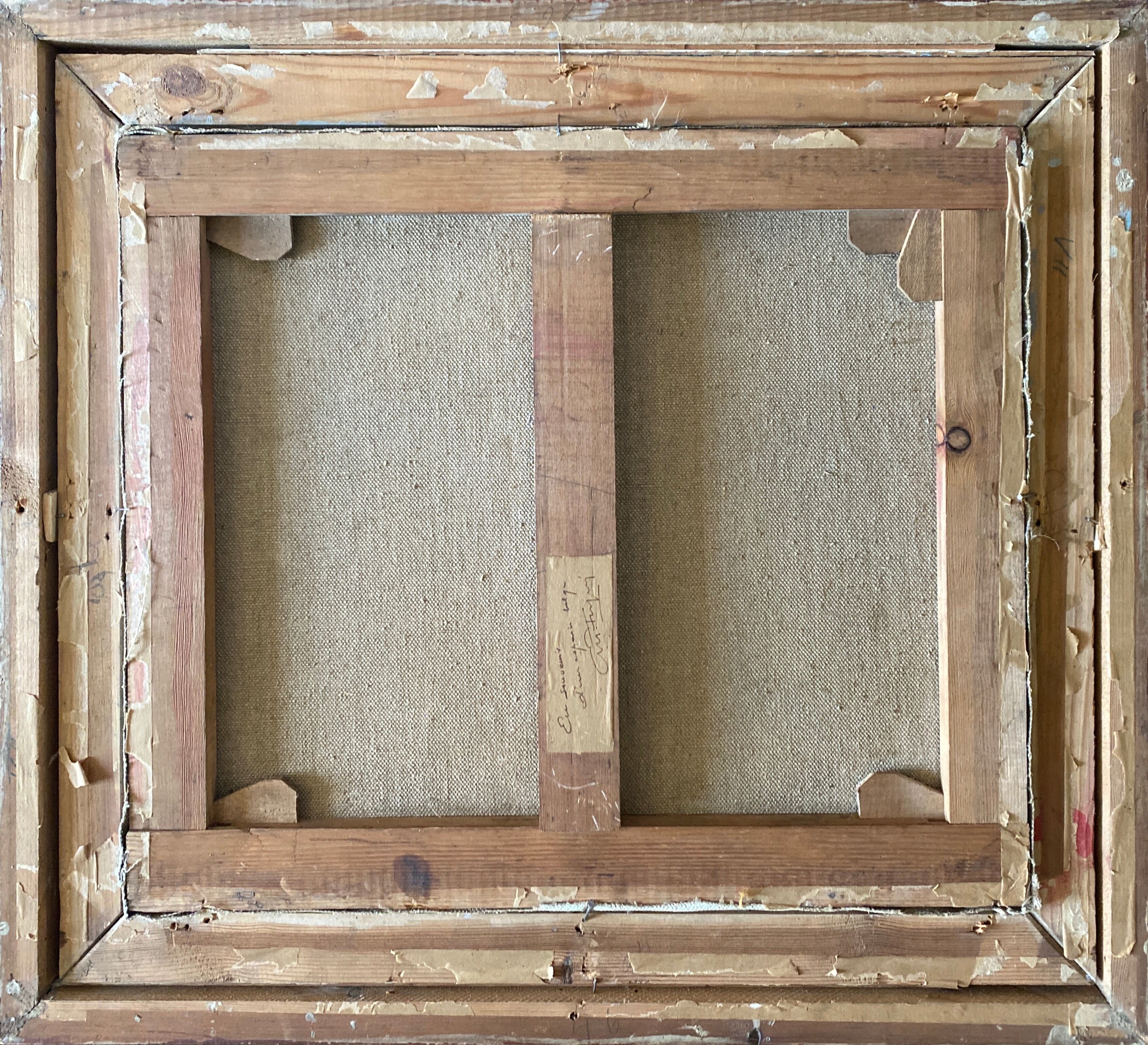 Painting "La Lagune" Marine Seaside signed and frame