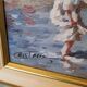 Tableau fillettes sur la plage