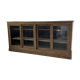 Oak sideboard with glass doors