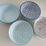 Set of 8 ceramic bowls
