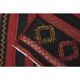 Vintage Turkish Hand-Knotted Wool Cotton Red Runner Rug 81x380