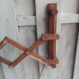 Zig zag wooden wall light from the 60s