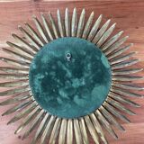 Deknudt convex sun mirror in metal, 70s