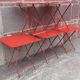 Folding bistro or garden table, made of metal. (Individually or in sets)