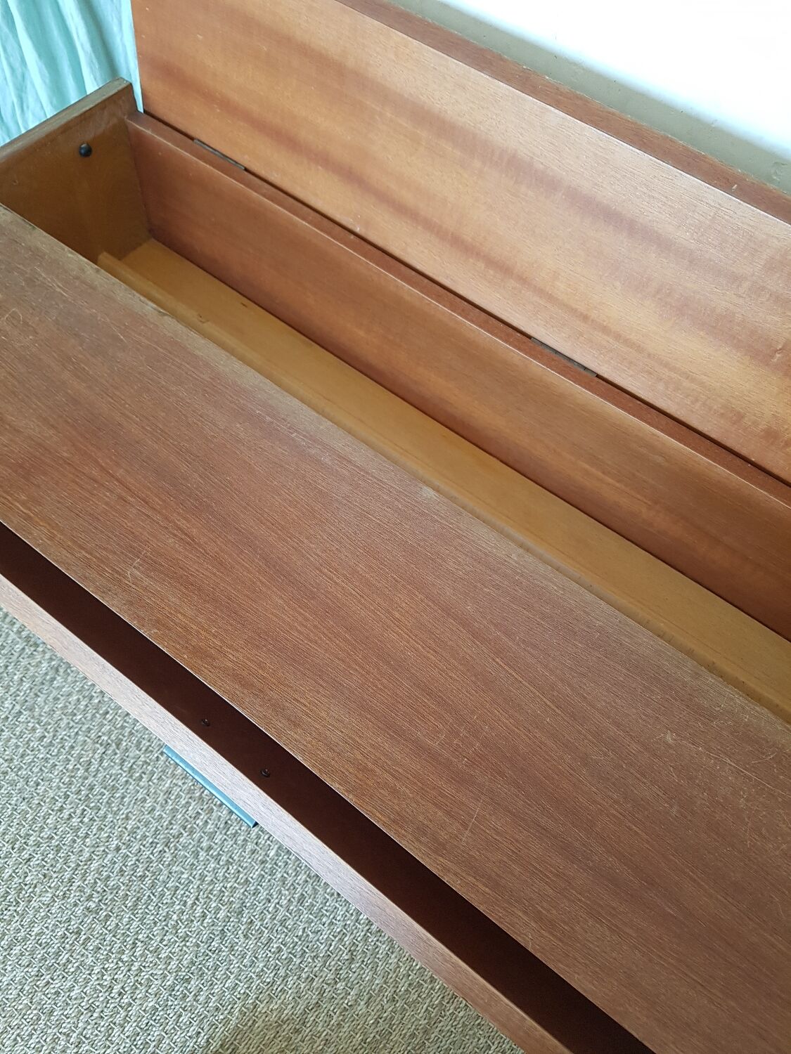 Console ou bureau vintage pieds compas