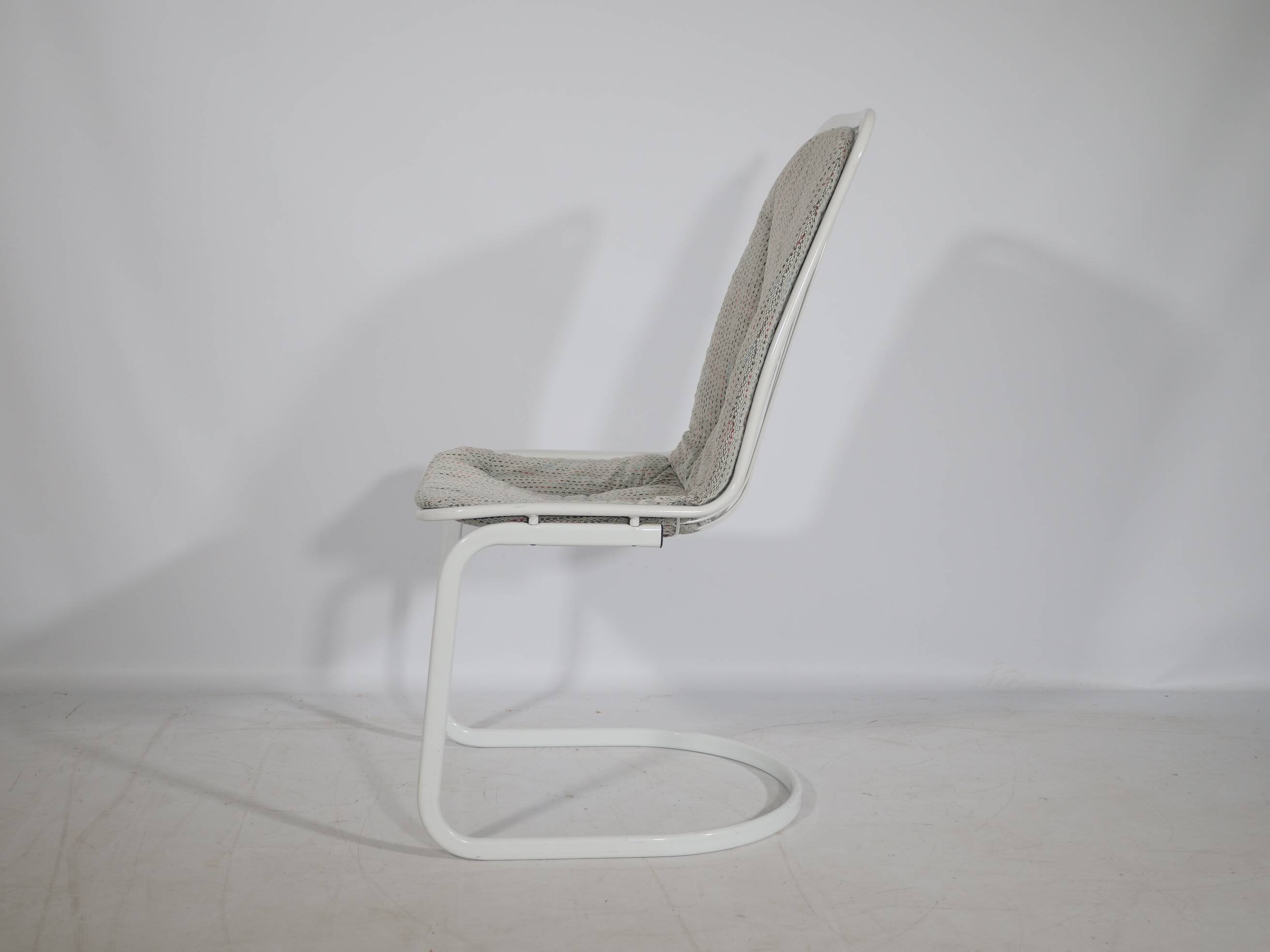 Cidue Cantilever Wire Chairs, Set of 6, 1970s