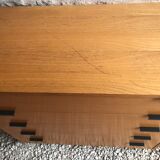 Vintage chest of drawers 1980's blond beech 5 drawers